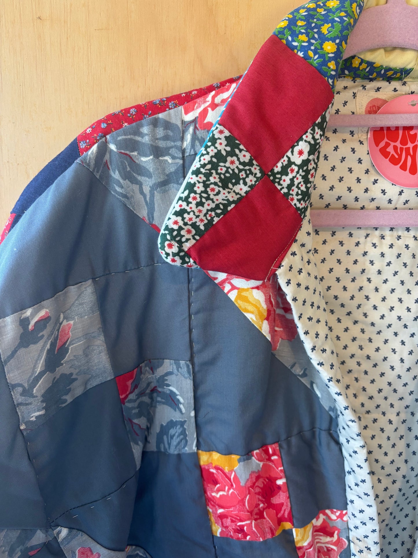 Primary Color Block Quilt Coat