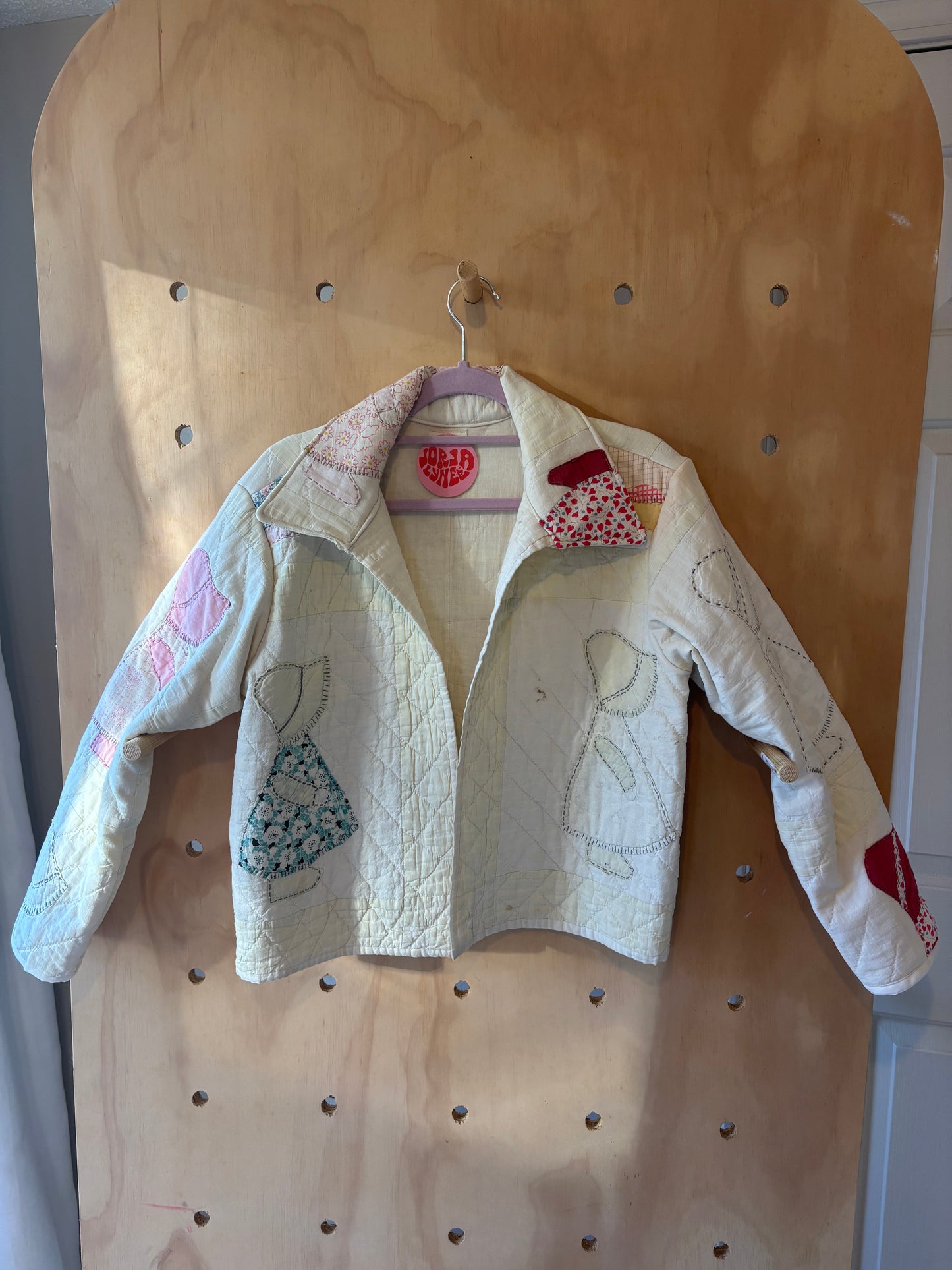 Vintage Babydoll Cropped Quilt Coat